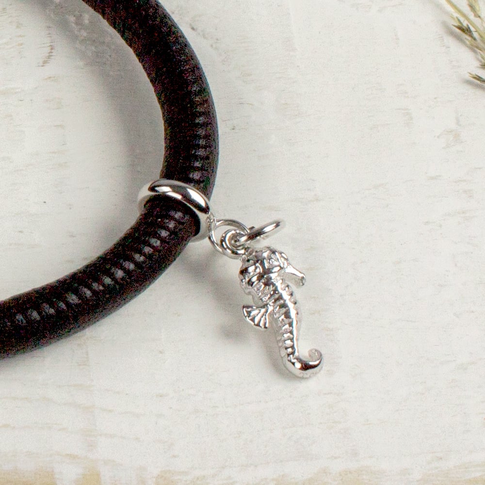 Silver Seahorse Charm