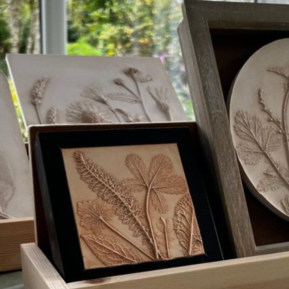 Cornish Botanical Imprints stall for christmas market